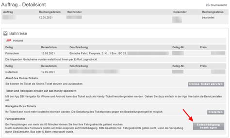 Online Formular Deutsche Bahn